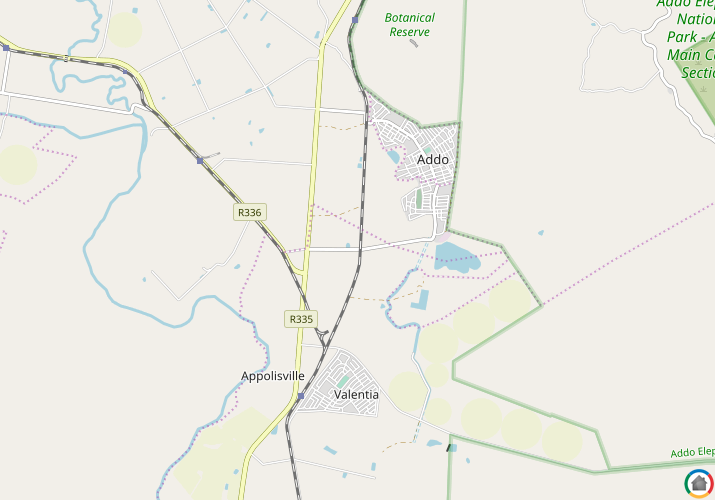Map location of Addo